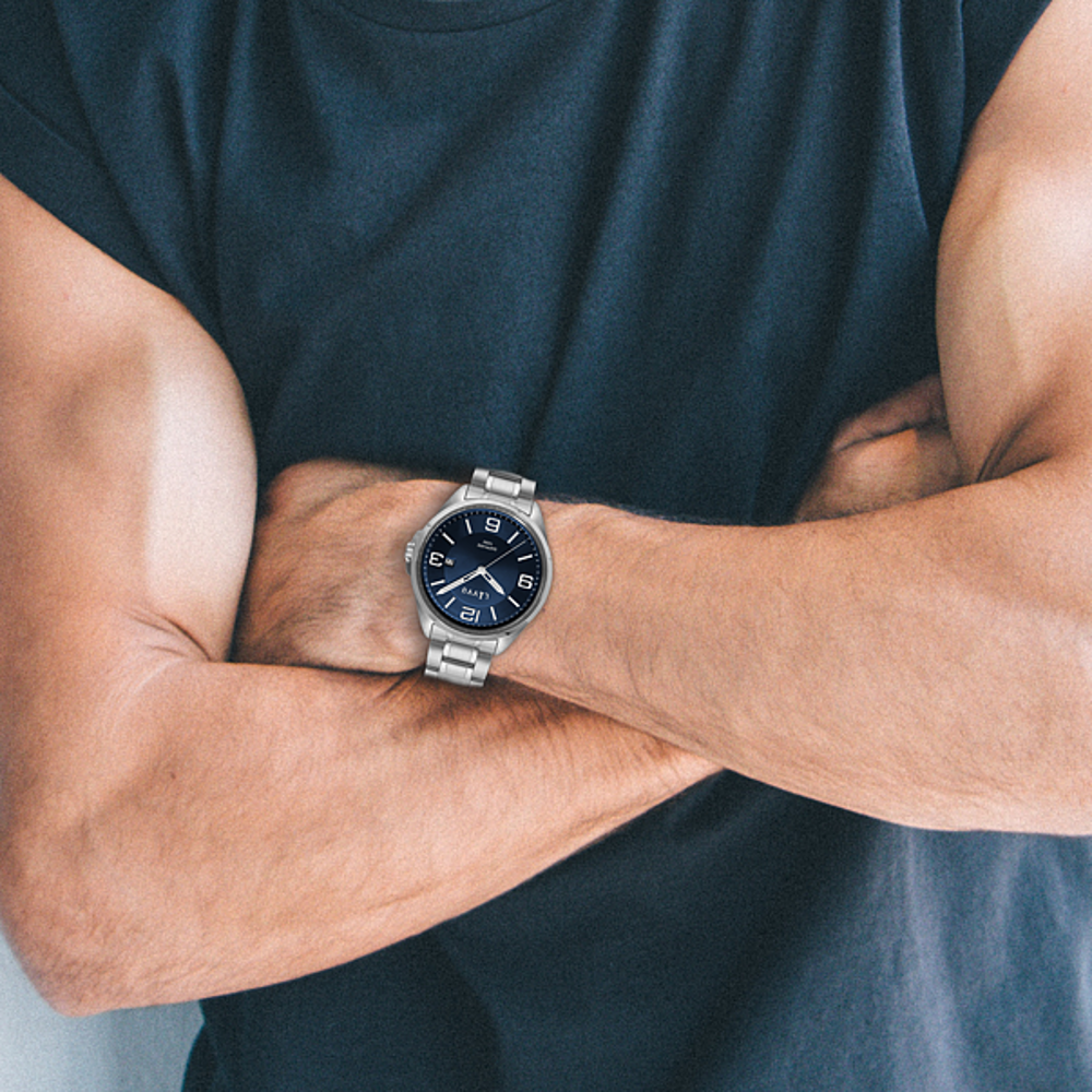 LAVVU Pánské hodinky se safírovým sklem HERNING Blue LWM0091