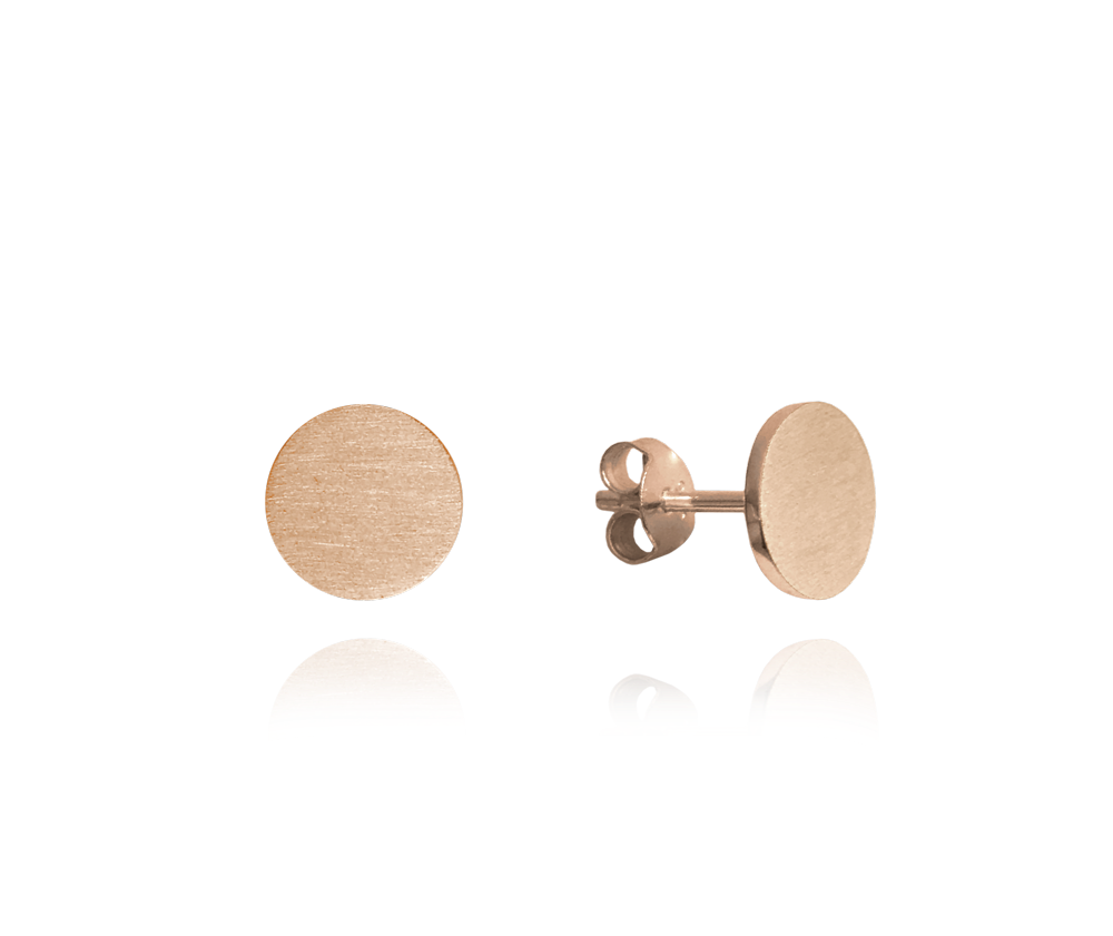 MINET JMAN0181YE09 (Rose gold stříbrné náušnice MINET 9 mm)