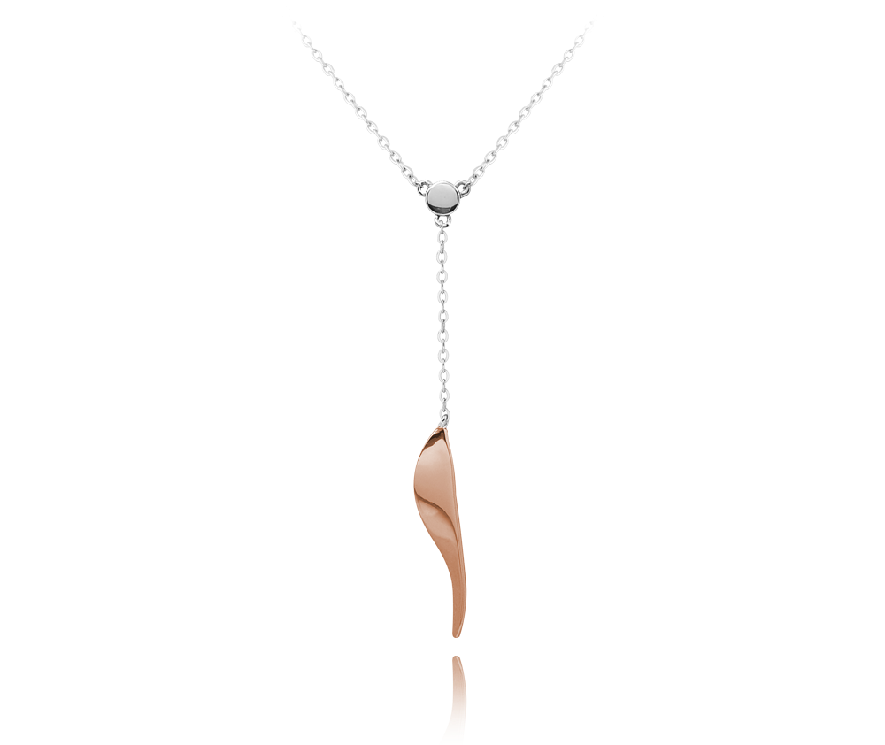 MINET JMAS0086BN40 (Rose gold stříbrný náhrdelník MINET)