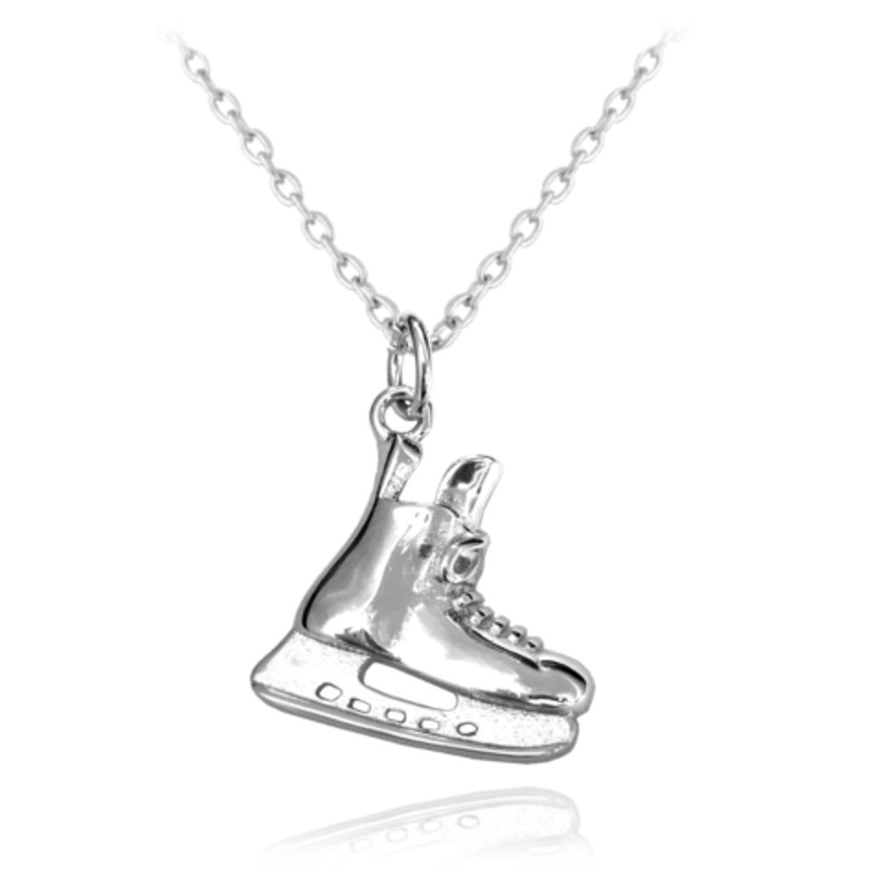 Stříbrný náhrdelník MINET HOKEJOVÁ BRUSLE