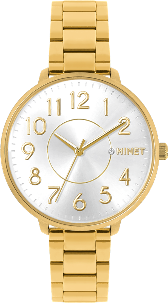 MINET MWL5131 (Zlaté dámské hodinky MINET PRAGUE Pure Gold)