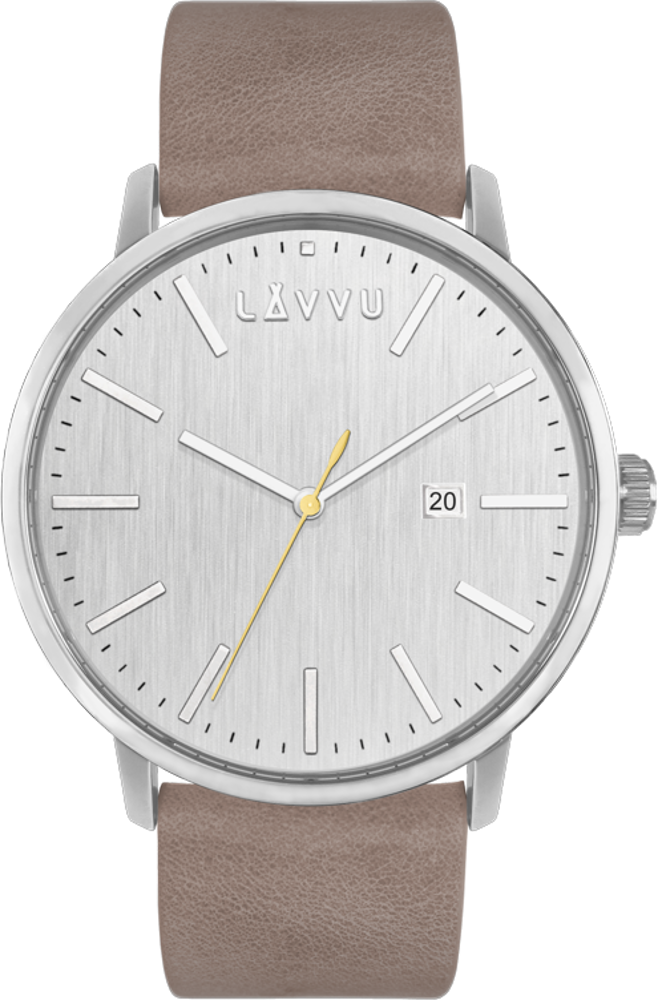 Pískově šedé pánské hodinky LAVVU COPENHAGEN COAST