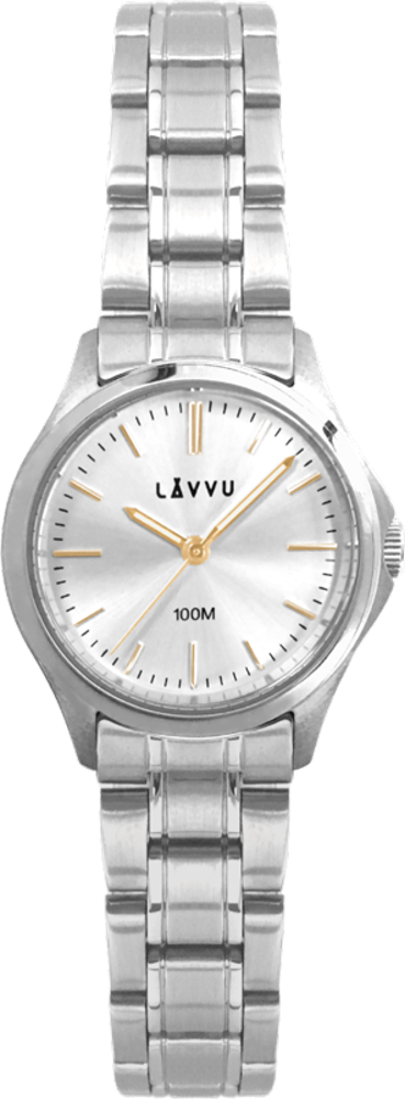 LAVVU Dámské hodinky ARENDAL Gold s vodotěsností 100M - Dámské