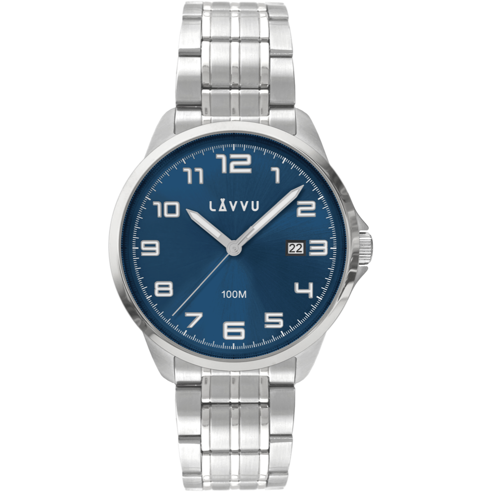 LAVVU Stylové pánské hodinky LAVVU SORENSEN Blue LWM0201