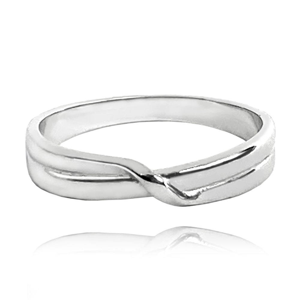 MINET Dvojitý stříbrný prsten vel. 63