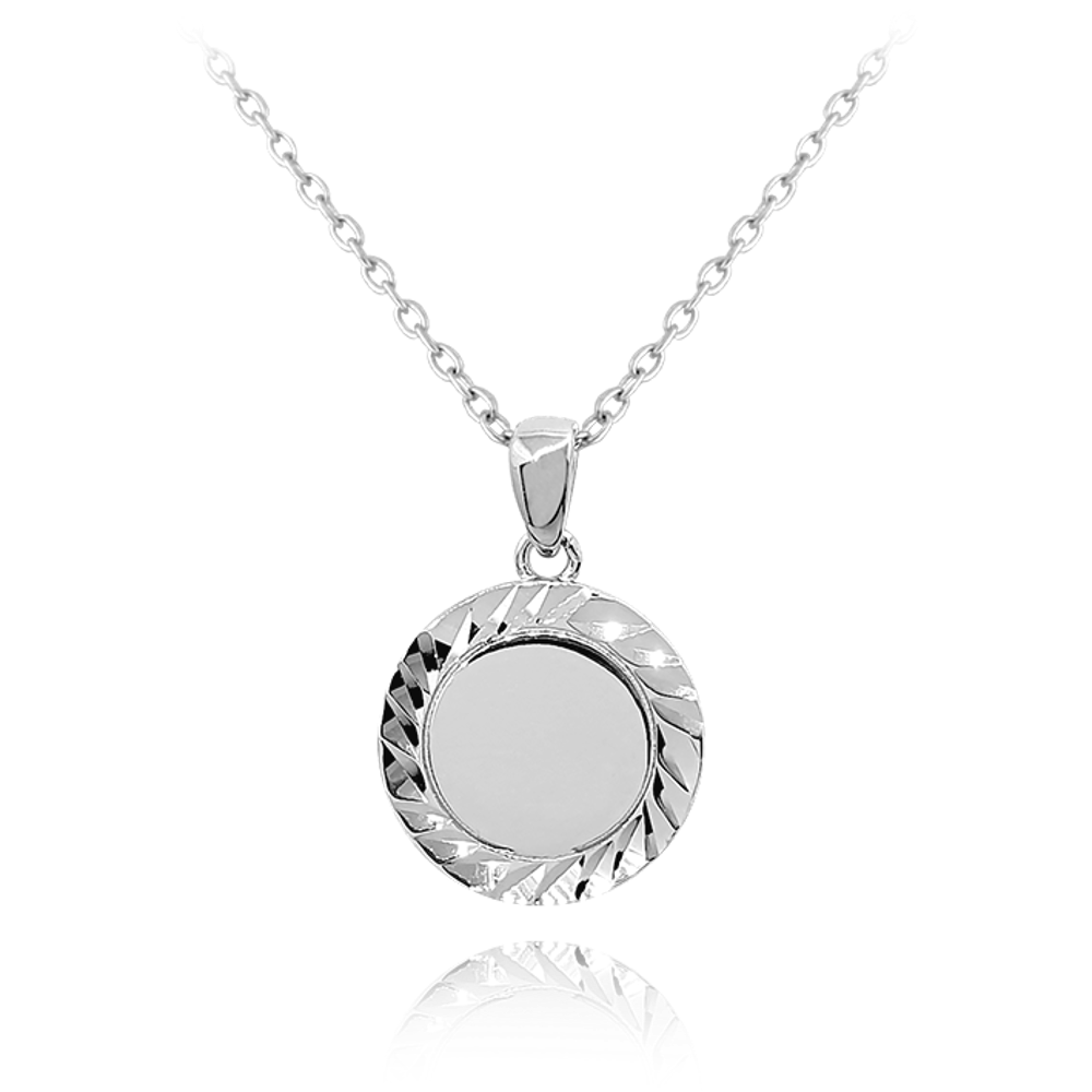 Broušený stříbrný náhrdelník MINET