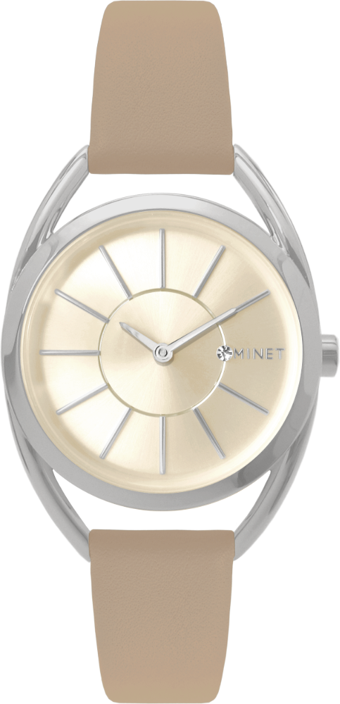 MINET Béžové dámské hodinky ICON DECENT BEIGE MWL5091