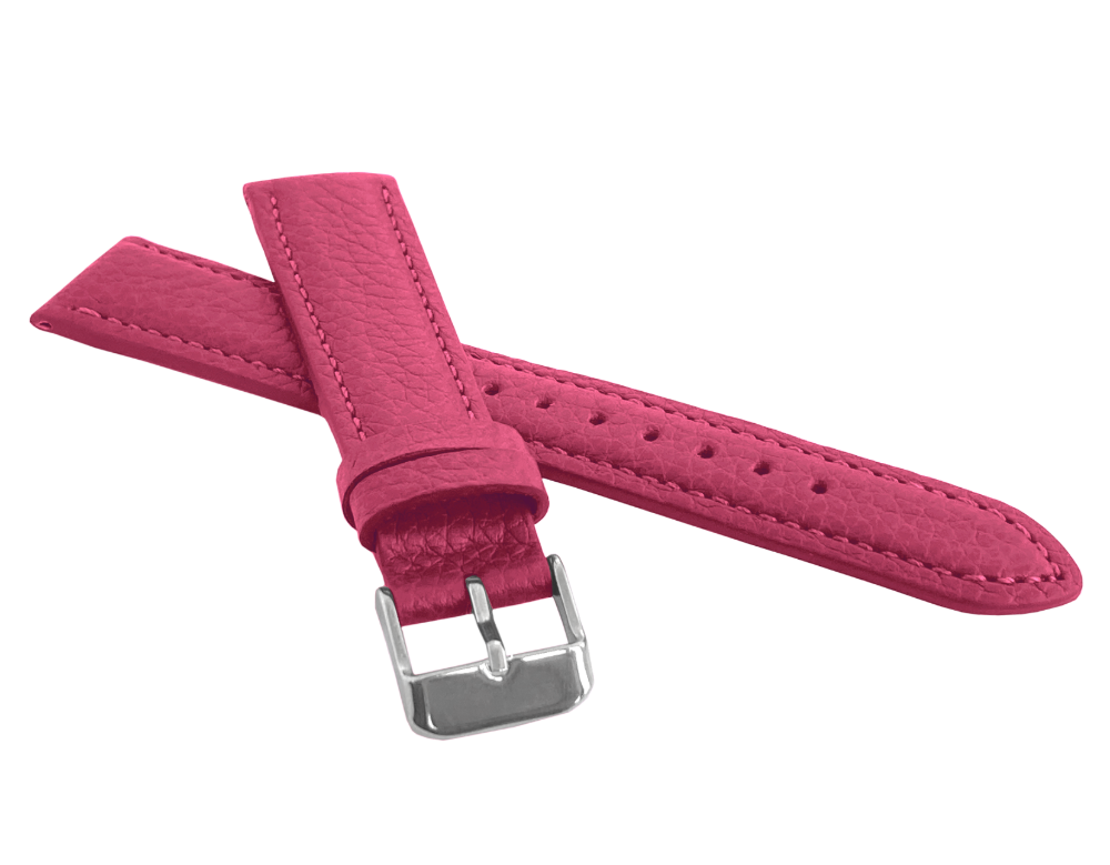 LAVVU Růžový polstrovaný řemínek LAVVU BISON z luxusní kůže Top Grain - 16 LSHUX16