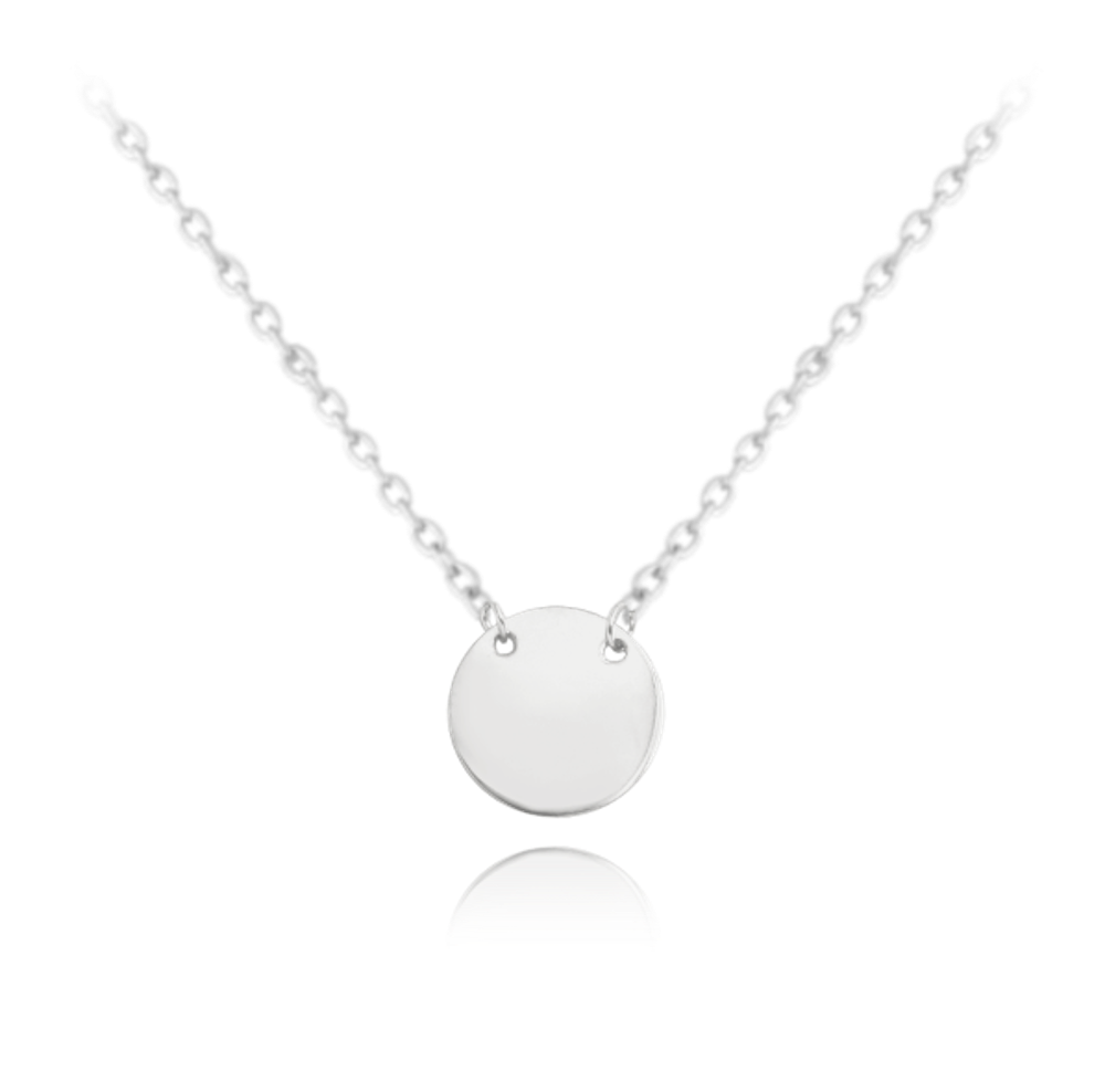 MINET Stříbrný náhrdelník ENGRAVE JMAN0181SN45