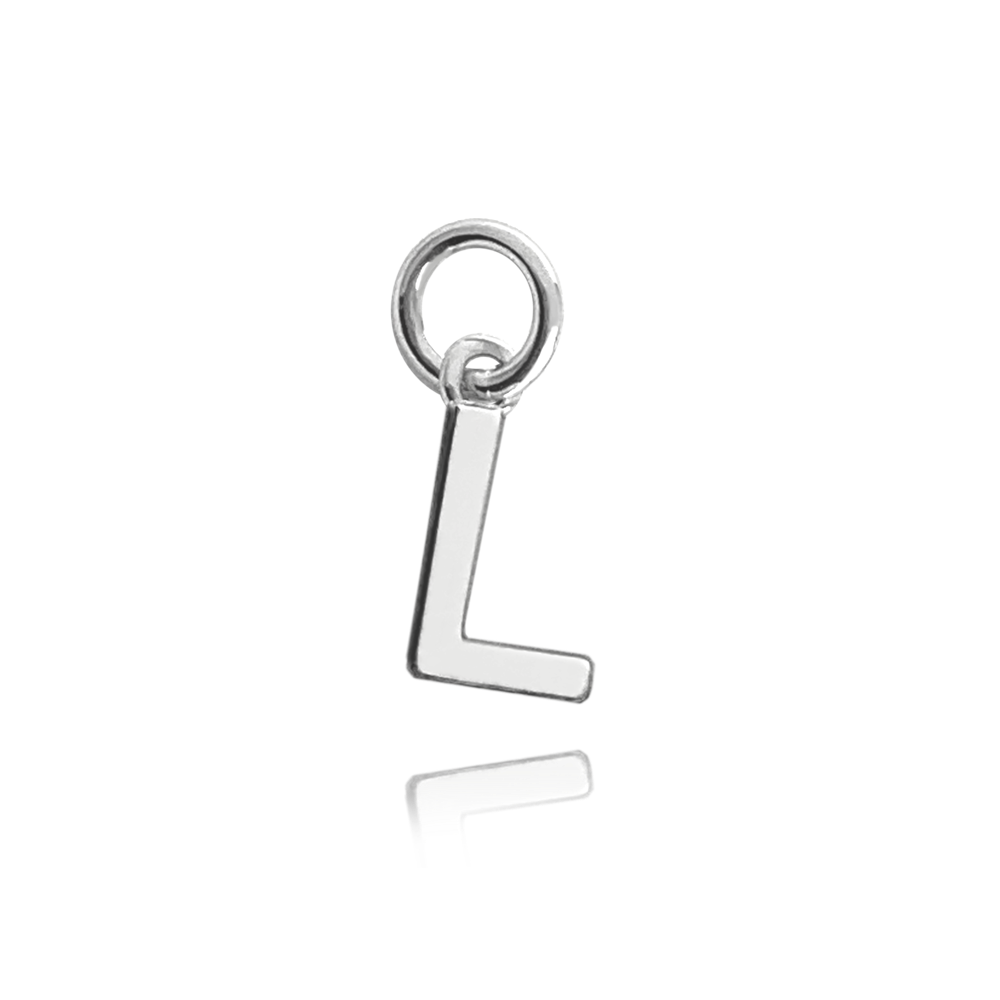 MINET Stříbrný přívěs drobné písmeno "L"