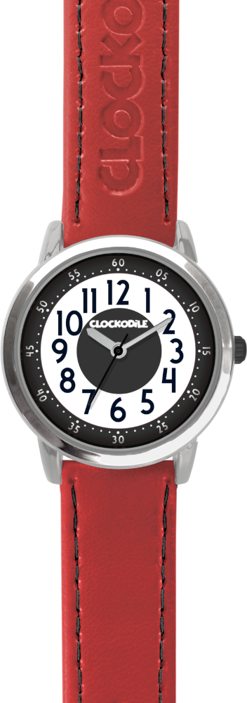 CLOCKODILE Červené chlapecké dětské hodinky COLOUR - Chlapecké