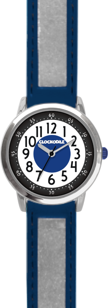 CLOCKODILE Tmavě modré reflexní dětské hodinky REFLEX - Chlapecké