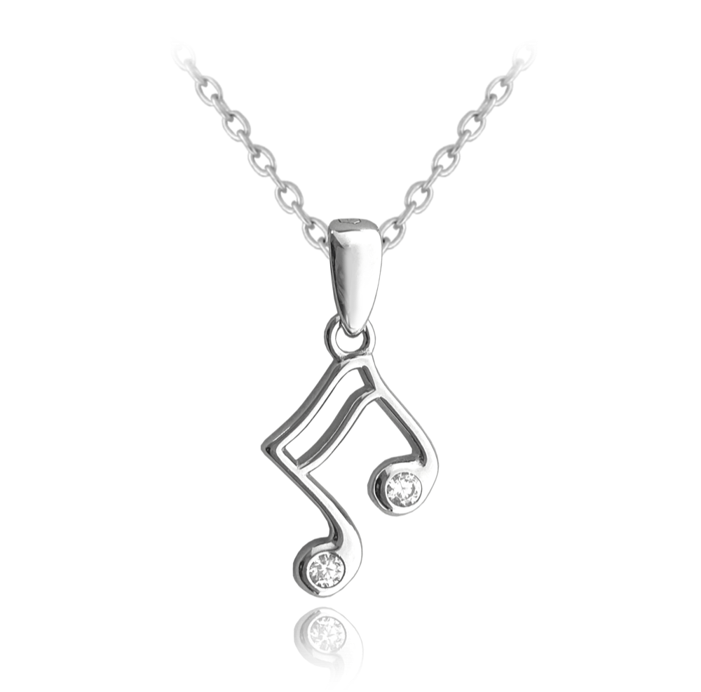 MINET Stříbrný náhrdelník NOTA JMAS0149SN45