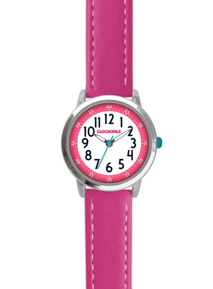 CLOCKODILE Tmavě růžové  dívčí dětské hodinky CWG5078
