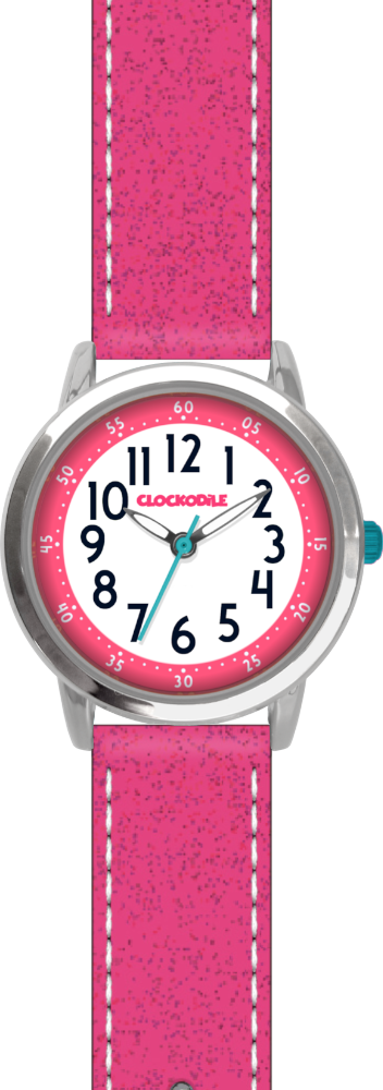 CLOCKODILE Růžové třpytivé dívčí dětské hodinky SPARKLE