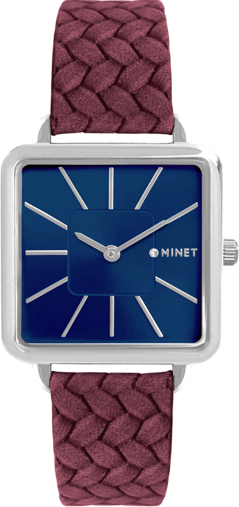 MINET Modro-vínové dámské hodinky OXFORD BEIGE TWIST MWL5192
