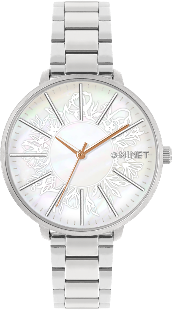 MINET Stříbrné dámské hodinky PRAGUE MWL5205