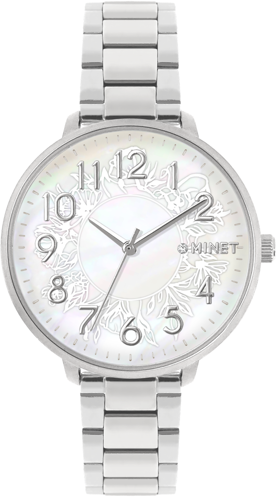 MINET Stříbrné dámské hodinky PRAGUE MWL5204