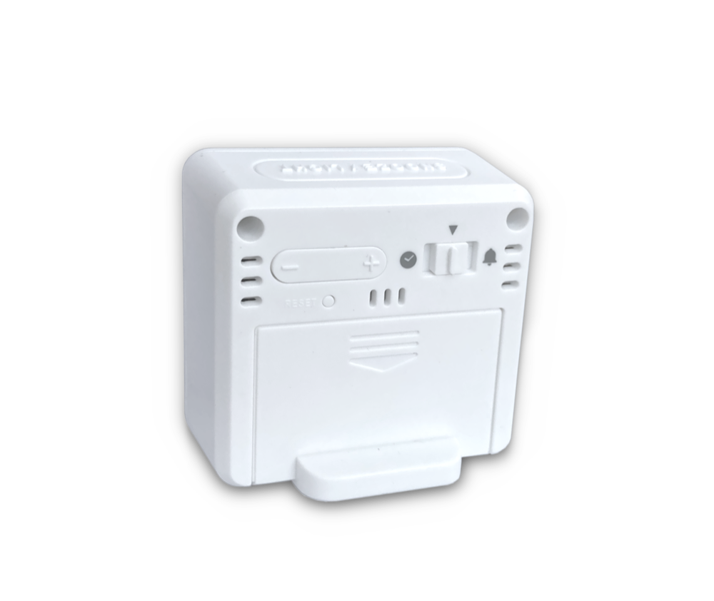 LAVVU Digitální budík řízený rádiovým signálem NORDLYS bílý se světelným senzorem LAR0040