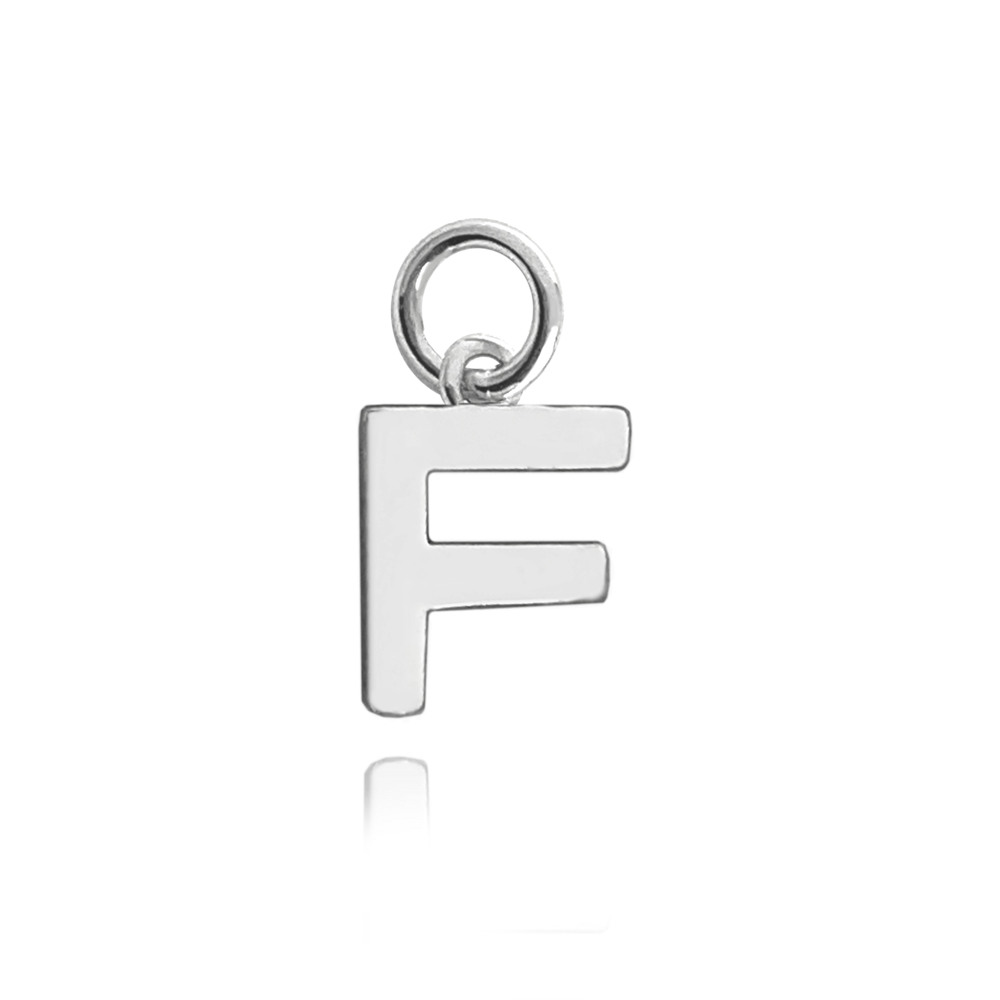 MINET Stříbrný přívěs drobné písmeno "F" JMAS900FSP00