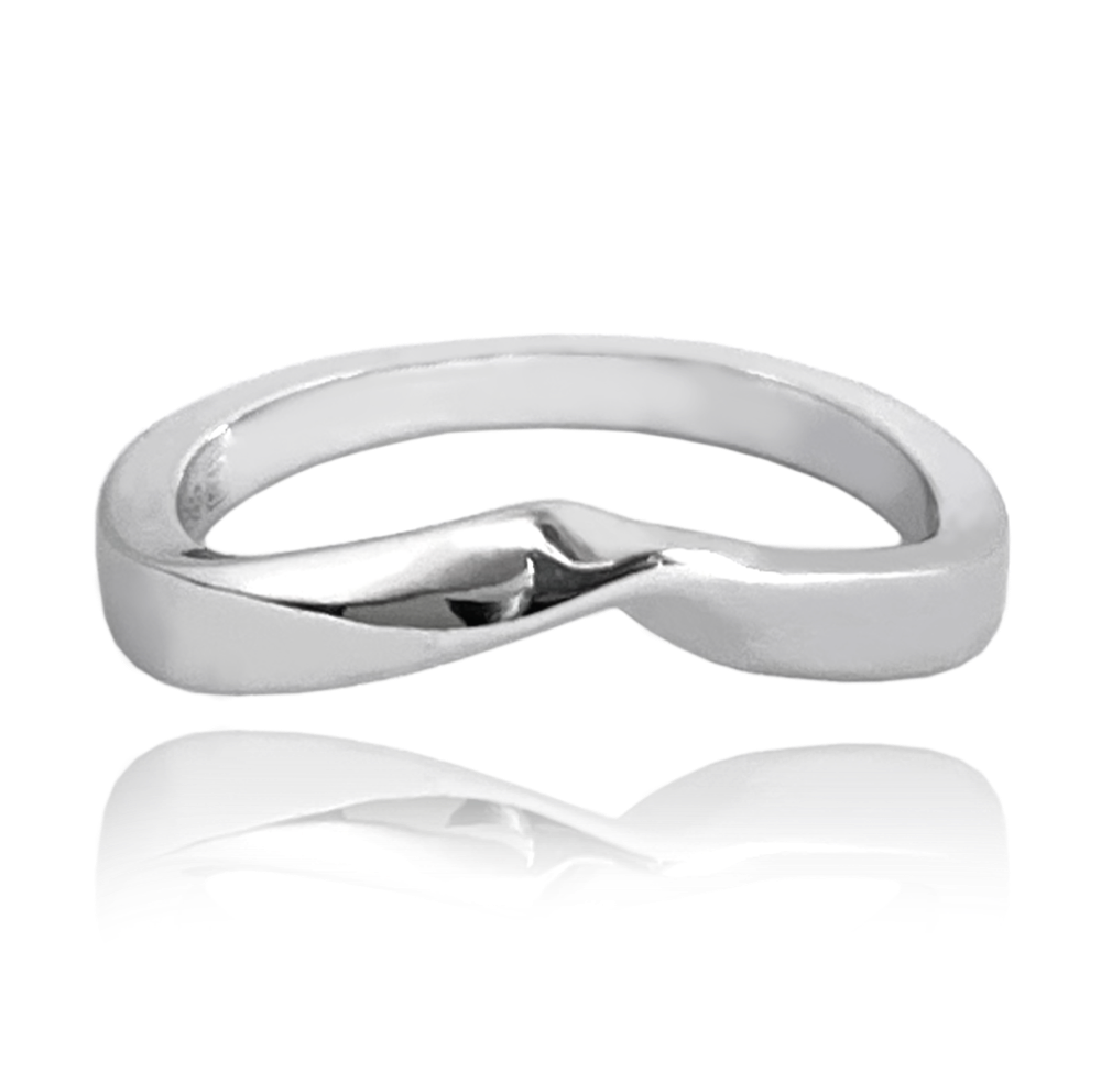MINET Minimalistický stříbrný prsten vel. 49 JMAS0197SR49