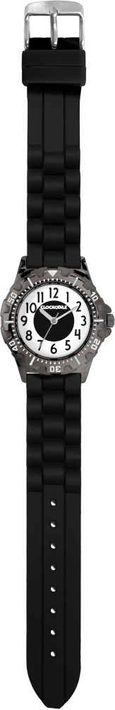 CLOCKODILE Svítící černé sportovní chlapecké dětské hodinky SPORT 4.0 CWB0084