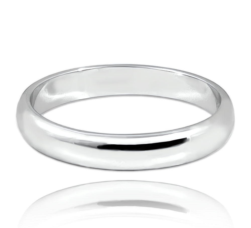 MINET+ Stříbrný snubní prsten 4 mm - vel. 60 JMAN0447SR60