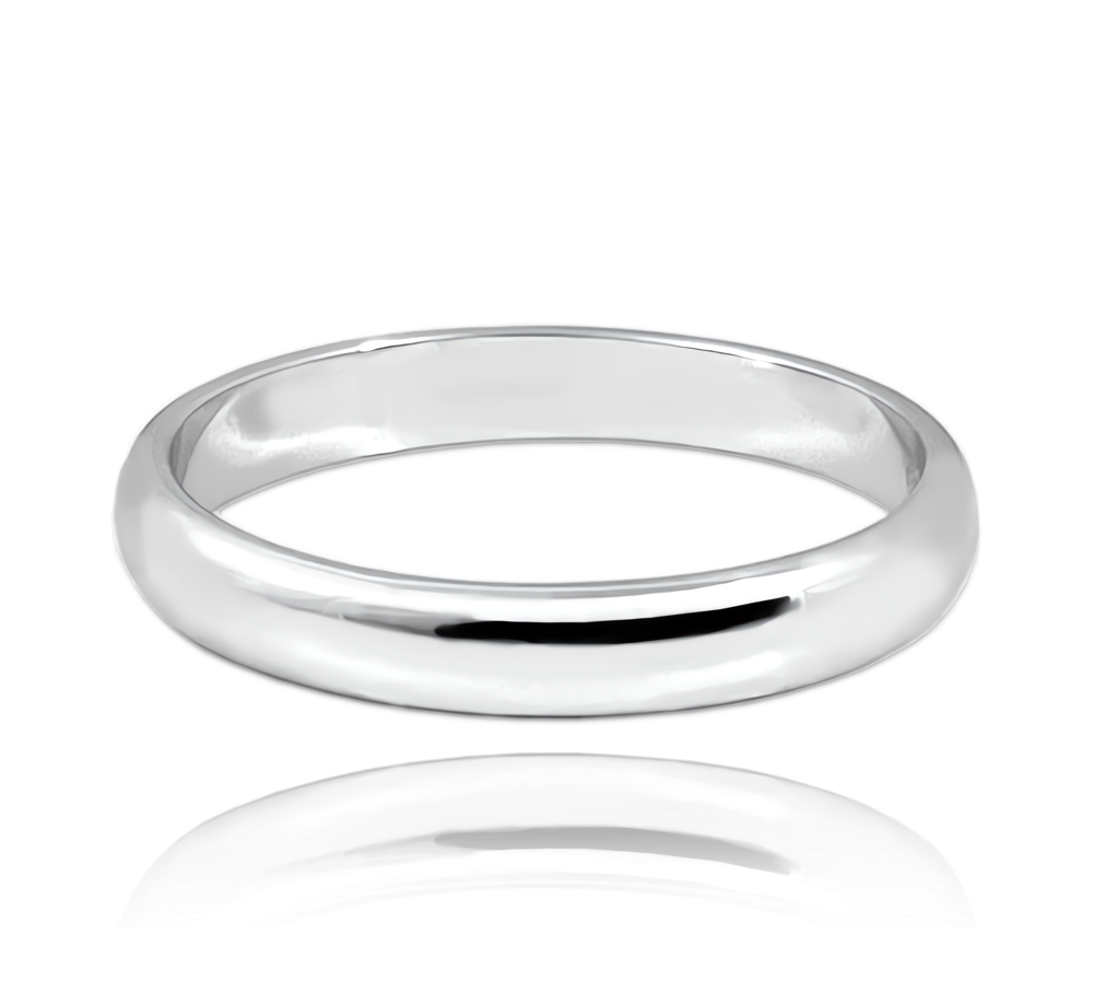 MINET+ Stříbrný snubní prsten 3.5 mm - vel. 46 JMAN0448SR46