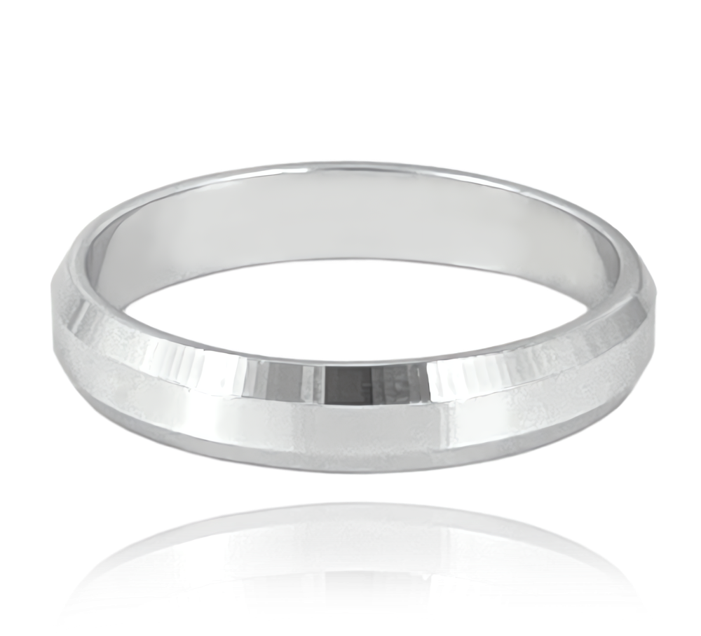 MINET+ Stříbrný snubní prsten 4.5 mm - vel. 55 JMAN0449SR55