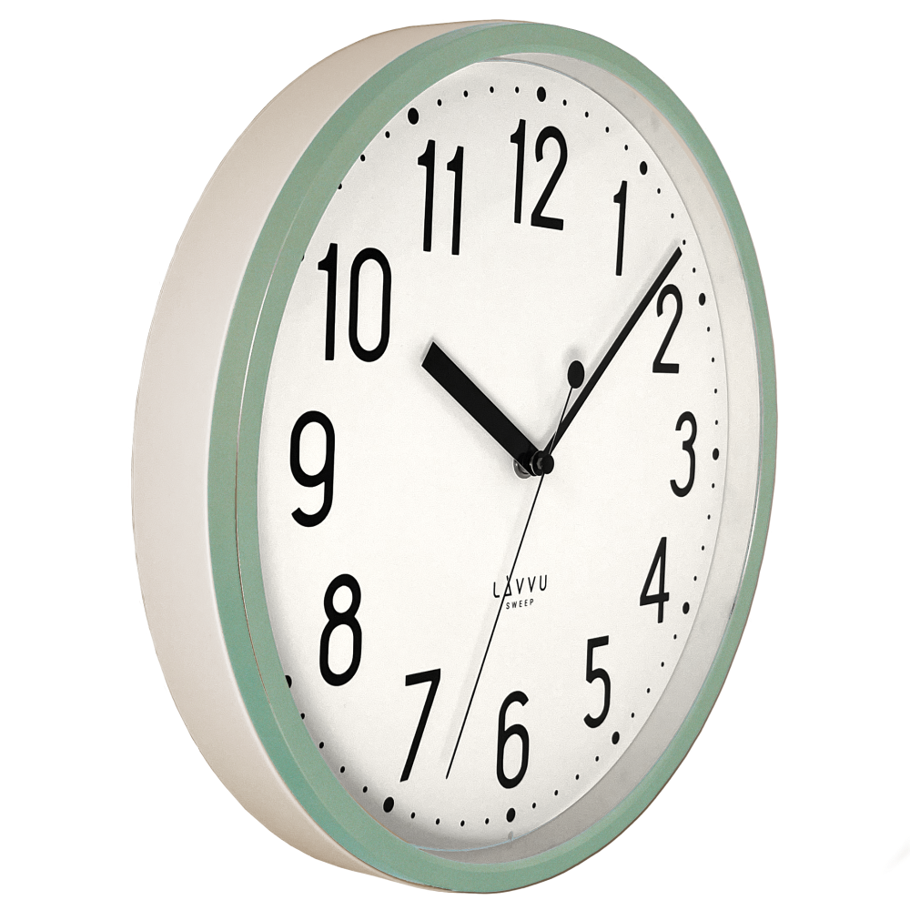 LAVVU Zelené hodiny PASTELS SWEEP - 3 ROKY ZÁRUKA ⌀29,5cm LCS3001