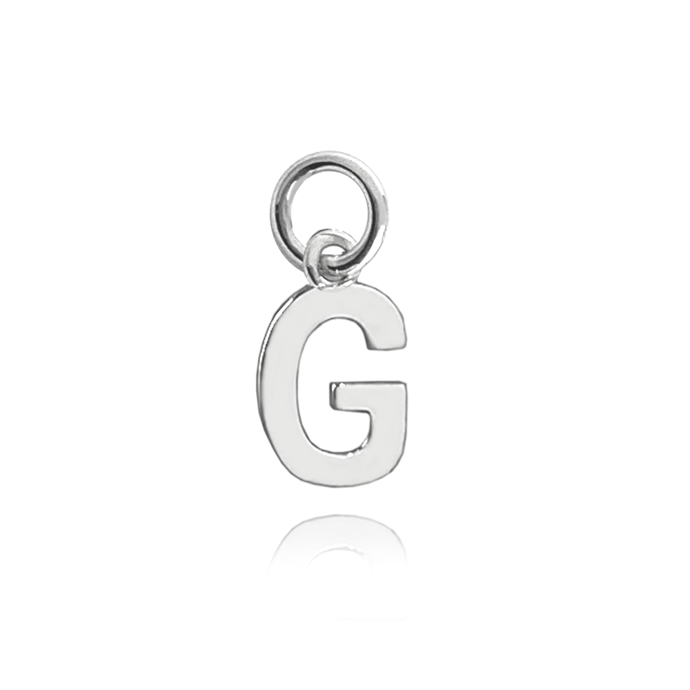 MINET Stříbrný přívěs drobné písmeno "G" JMAS900GSP00