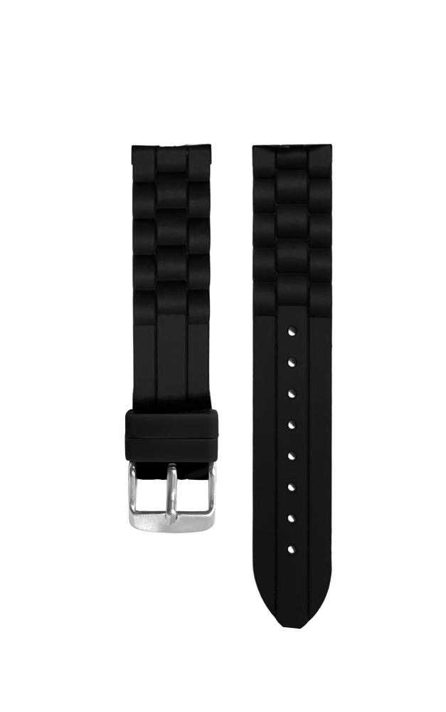 CLOCKODILE Silikonový černý řemínek k dětským hodinkám CSB0082