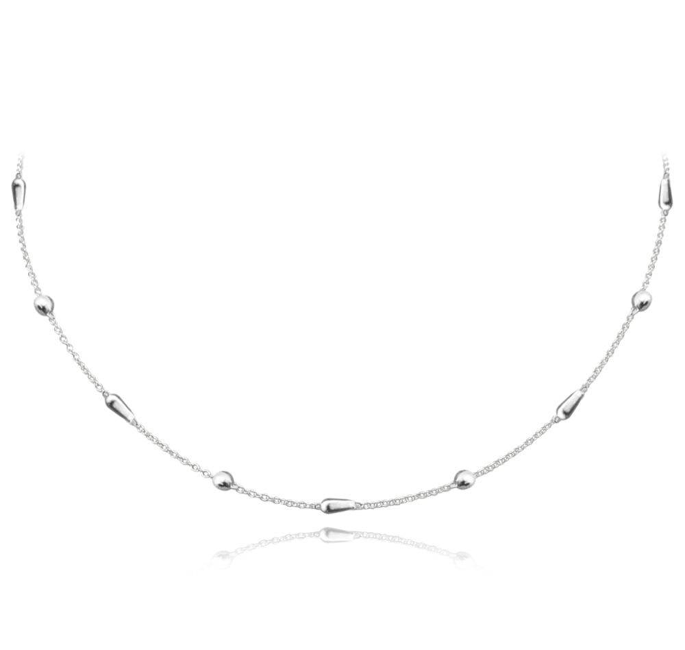 MINET Stříbrný náhrdelník JMAS0223SN45