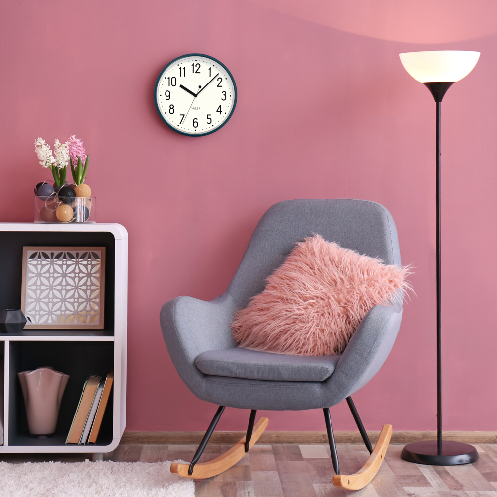 LAVVU Tmavě modré hodiny PASTELS SWEEP - 3 ROKY ZÁRUKA ⌀29,5cm LCS3002