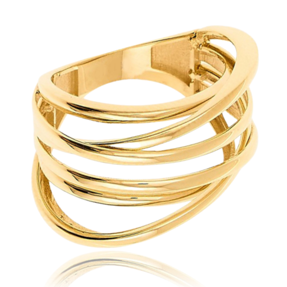 MINET Moderní zlatý prsten Au 585/1000 vel. 55 - 4,30g JMG0142WGR55