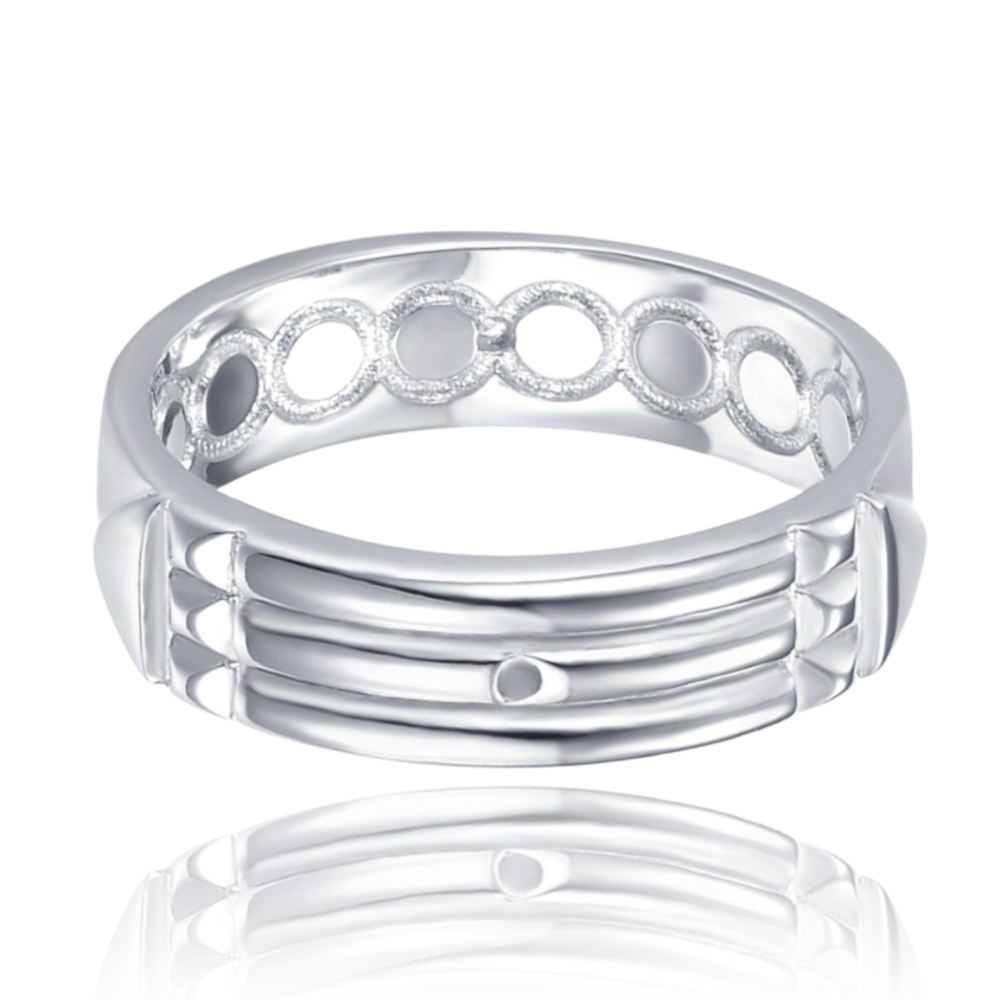 MINET Stříbrný prsten Altantis vel. 58 JMAN0524SR58