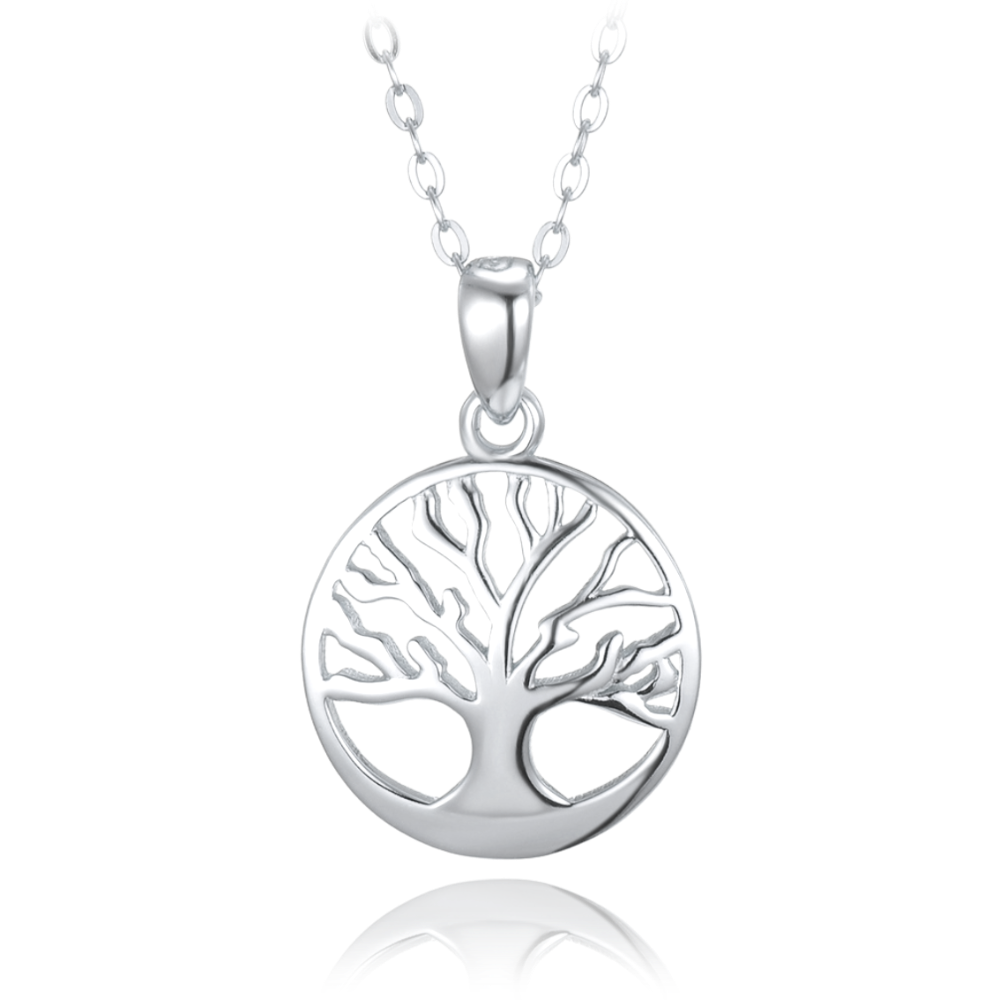 MINET Stříbrný náhrdelník strom života JMAN5022SN45
