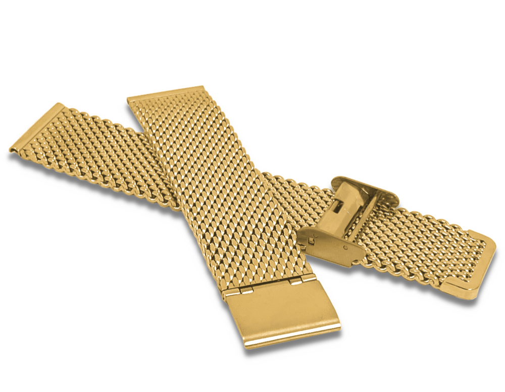 LAVVU Zlatý kovový tah MESH Band Gold - 20 LPSNG20