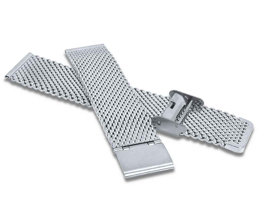 LAVVU Stříbrný kovový tah MESH Band Silver - 20 LPSNS20