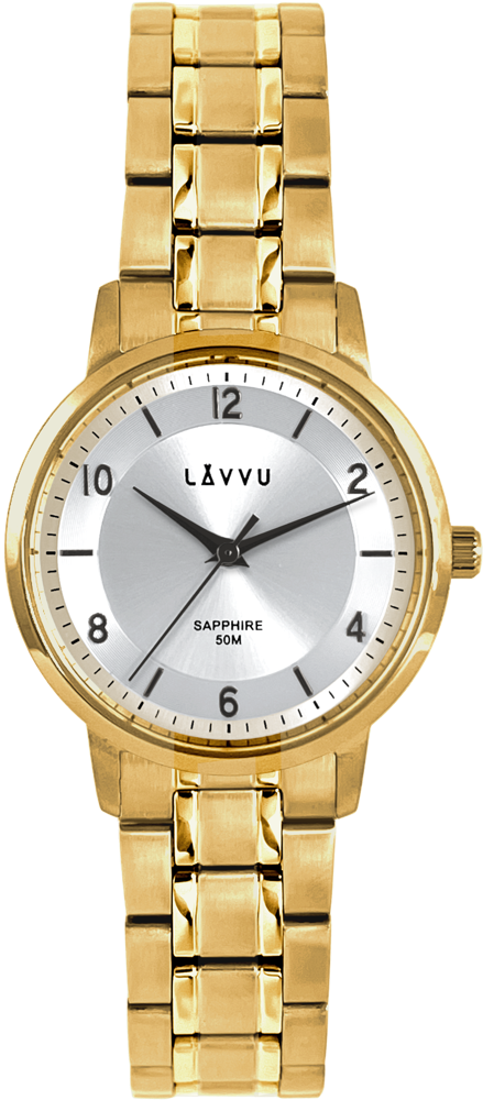 LAVVU Dámské hodinky LINSELL gold se safírovým sklem LWL5062