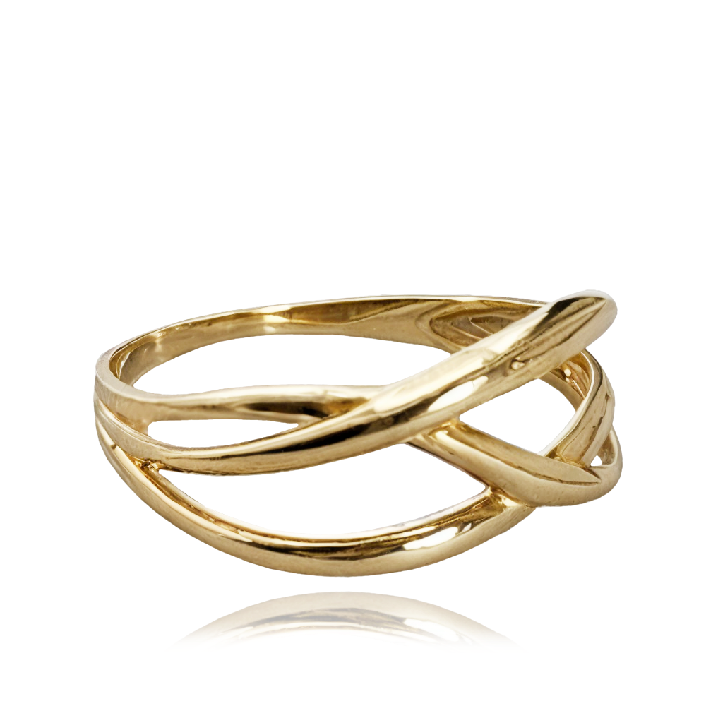 MINET Moderní zlatý prsten Au 585/1000 vel. 59 JMG0193WGR59