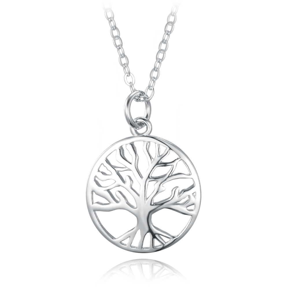 MINET Stříbrný náhrdelník strom života JMAN5024SN45