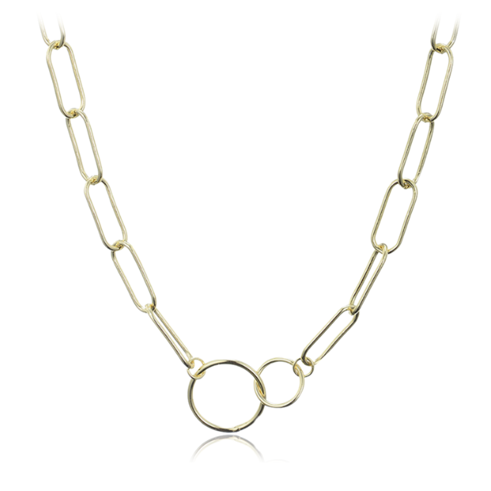 MINET Pozlacený stříbrný náhrdelník v italském stylu JMAS0177GN46