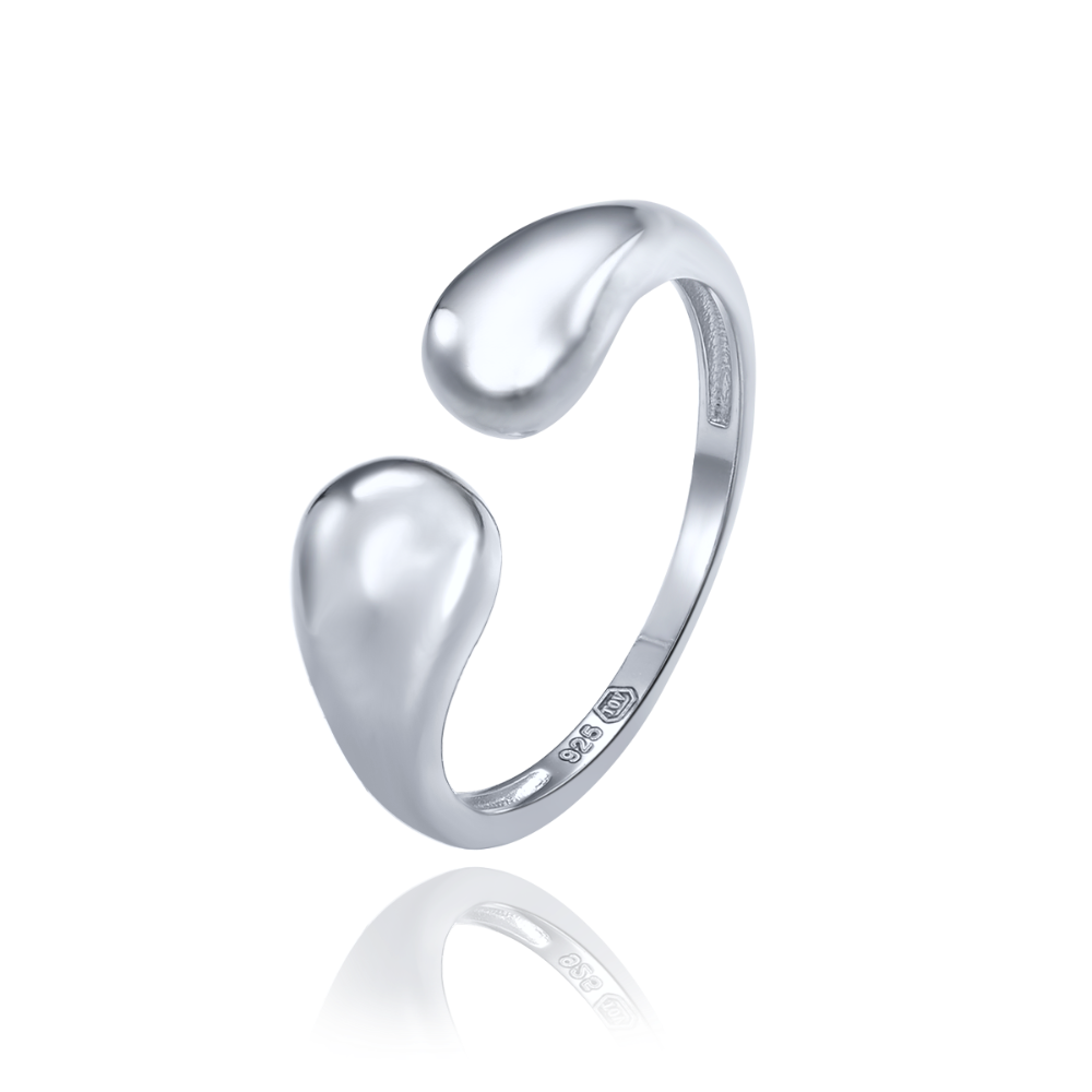 MINET Stříbrný prsten dvě kapky vel. 57 JMAN0568SR57