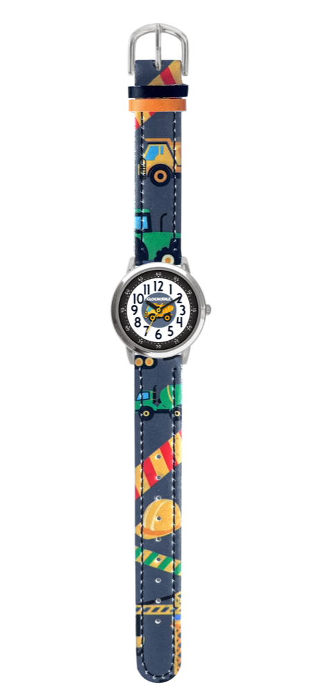 CLOCKODILE Svítící modré chlapecké dětské hodinky BAGRY CWB0090