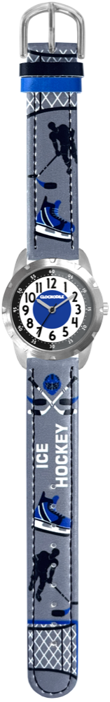 CLOCKODILE Svítící šedé chlapecké hodinky HOKEJ CWB0112