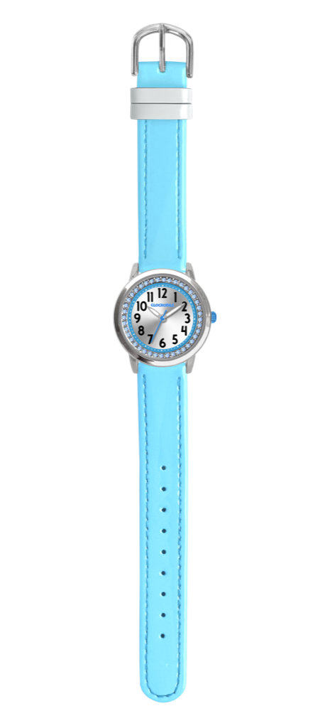CLOCKODILE Tyrkysové dívčí dětské hodinky s kamínky CWG5230
