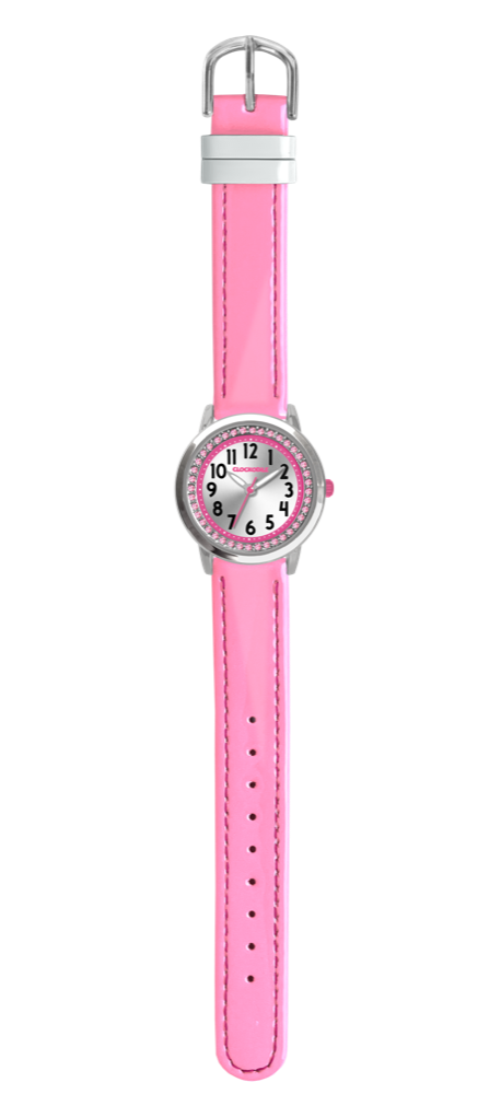 CLOCKODILE Světle růžové dívčí dětské hodinky s kamínky CWG5234