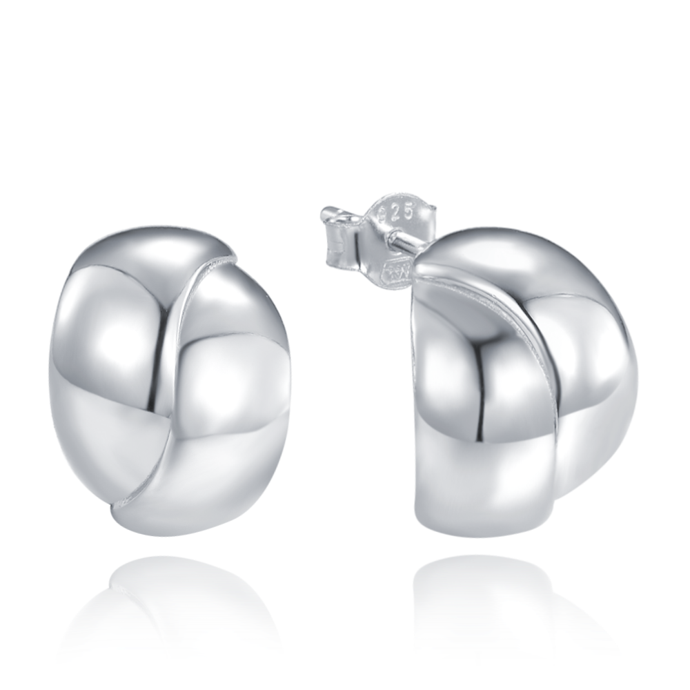 MINET Stříbrné náušnice JMAN0596SE00