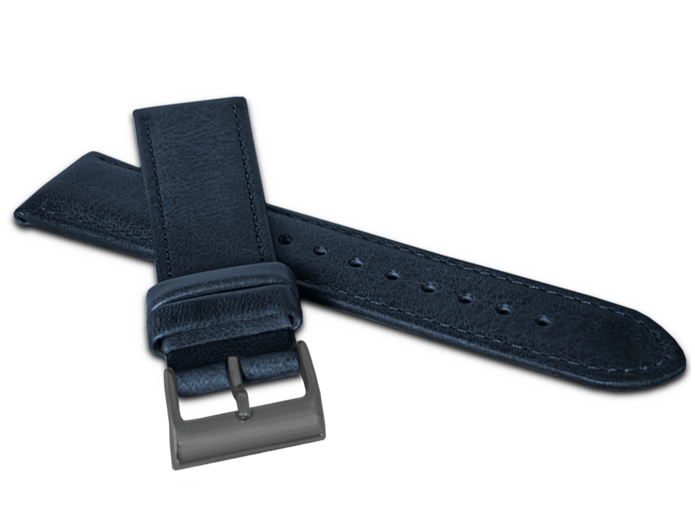 LAVVU Modrý kožený řemínek Copenhagen - 22 LSM0262